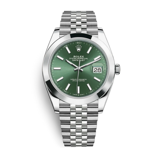 Datejust 41mm Steel Jubilee Green Dial - 126300-0020